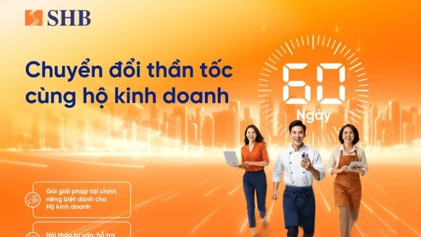Chiến dịch 60 ngày chuyển đổi tăng tốc cho tiểu thương được SHB triển khai.