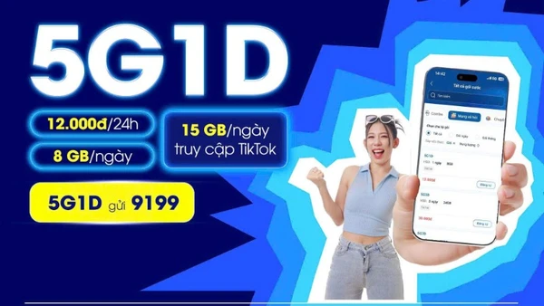 Gói cước 5G "quốc dân" cho nhu cầu sử dụng data ngắn ngày.