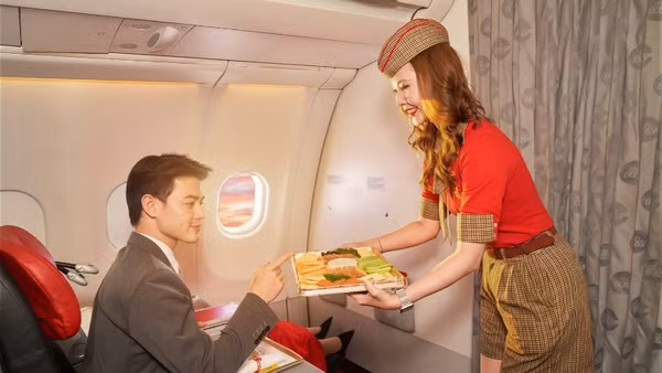 Tiếp viên hàng không Vietjet.