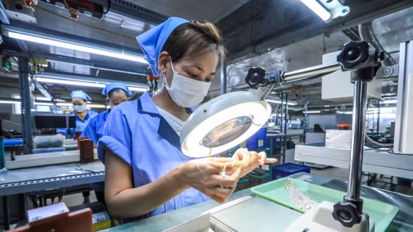 Công ty TNHH Sankoh Việt Nam có 100% vốn đầu tư Nhật Bản, chuyên sản xuất, gia công dây điện và linh kiện điện. Ảnh trong bài | Thành Đạt
