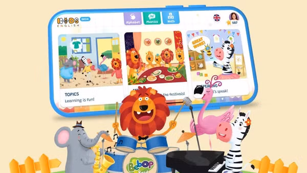 KIDSEnglish, chương trình cho trẻ em làm quen với tiếng Anh mà Vietec mua bản quyền từ Macmillan Education. Nguồn: Vietec