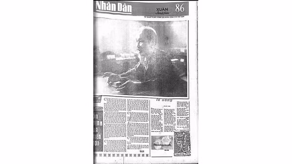 Bìa báo Nhân Dân xuân Bính Dần.