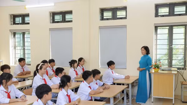 Đổi mới hoạt động dạy và học ở xã Lương Sơn, tỉnh Phú Thọ. Ảnh: Ngọc Hoa