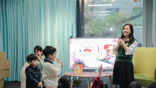 Nghị định mở ra hy vọng cho việc phát triển dòng văn học thiếu nhi (trong ảnh: Một buổi trải nghiệm đọc sách Tết 2026 dành cho thiếu nhi của Nhà xuất bản Kim Đồng).