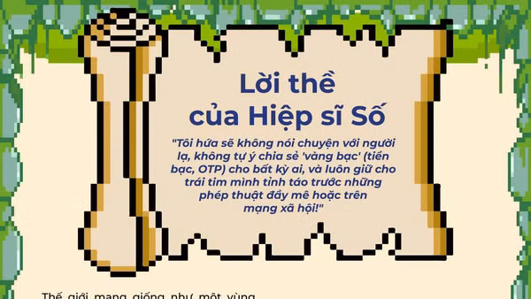 Thay vì ngăn chặn, Việt Nam đang hướng đến những giải pháp thân thiện, cùng đồng hành với trẻ trên không gian mạng. Trong ảnh: Trích từ cẩm nang “Tự tin chinh phục Vương quốc Social” của Toà soạn Tiếng Xanh. 