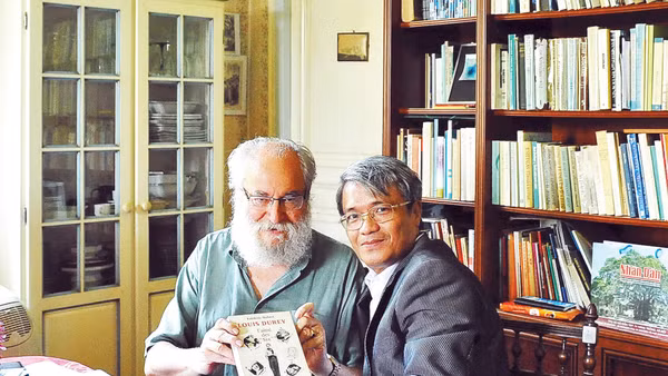 Nhà báo Hà Hồng và nhạc sĩ Fantapié.