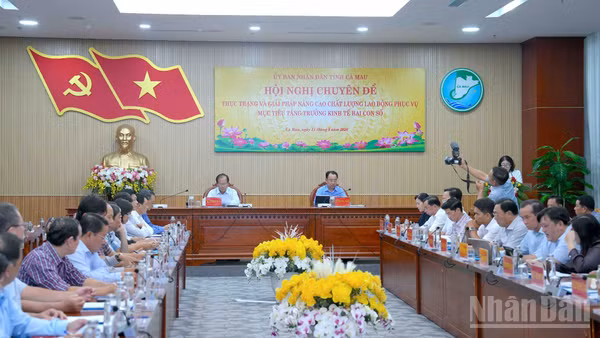 Quang cảnh hội nghị. (Ảnh Hữu Tùng)