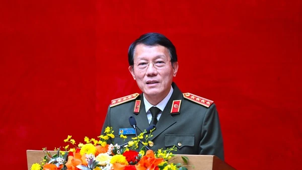 Bộ trưởng Lương Tam Quang phát biểu chỉ đạo tại Hội nghị. Ảnh: Bộ Công an.