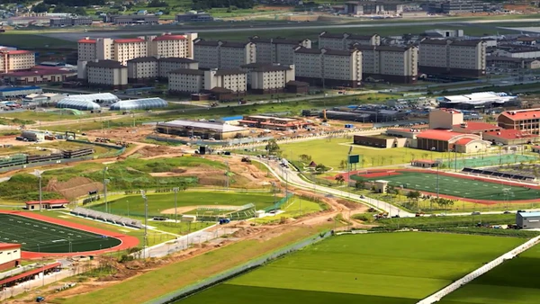 Căn cứ Humphreys (Pyeongtaek, tỉnh Gyeonggi). Ảnh: X