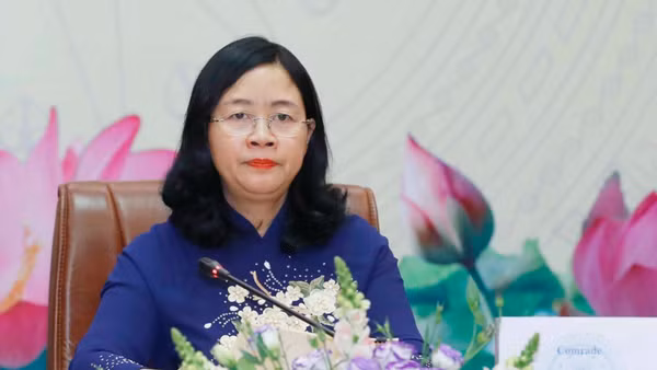 Đồng chí Bùi Thị Minh Hoài, Ủy viên Bộ Chính trị, Bí thư Trung ương Đảng, Chủ tịch Ủy ban Trung ương Mặt trận Tổ quốc Việt Nam. Ảnh: TTXVN.