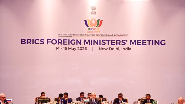 Hội nghị Ngoại trưởng BRICS ở New Delhi ngày 15/5/2026. (Ảnh: Brics Info)