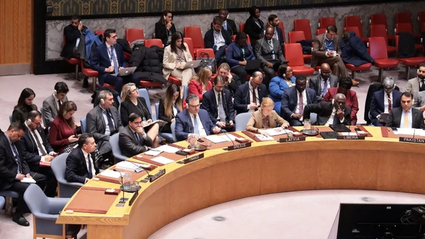 Phiên họp khẩn của Hội đồng Bảo an LHQ về Venezuela tại New York, Mỹ. (Ảnh: TTXVN)