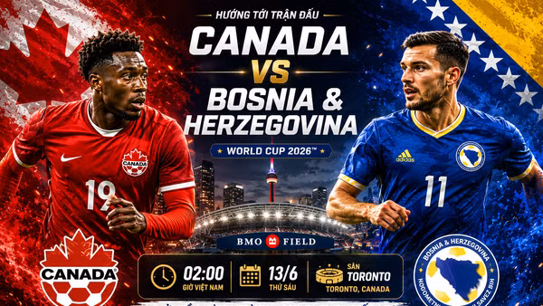 Canada quyết tâm thắng Bosnia và Herzegovina ở trận ra quân bảng B World Cup 2026.