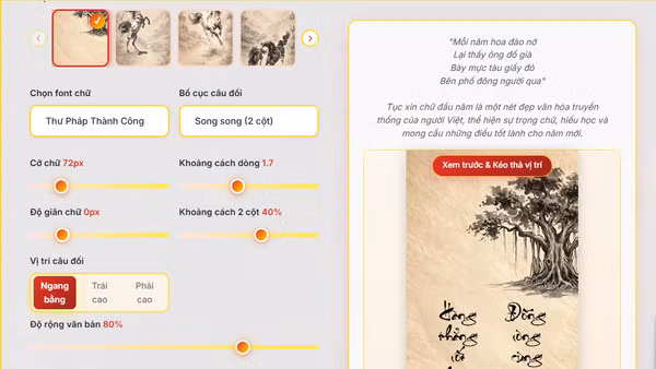 Hướng dẫn "xin chữ online" trên ứng dụng Ông Đồ Nhân Dân