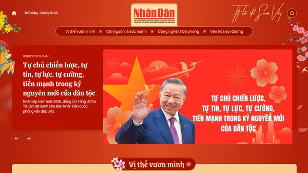 Báo Nhân Dân ra mắt chuyên trang Tết Nguyên đán Bính Ngọ 2026