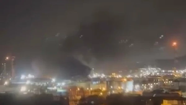 Hiện trường vụ nổ nhìn từ xa. Nguồn: X