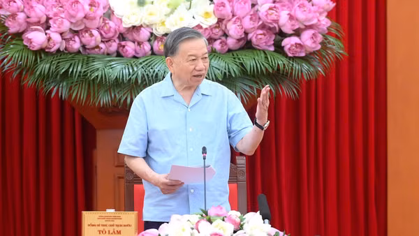 Tổng Bí thư, Chủ tịch nước Tô Lâm phát biểu tại hội nghị. (Ảnh: ĐĂNG KHOA)