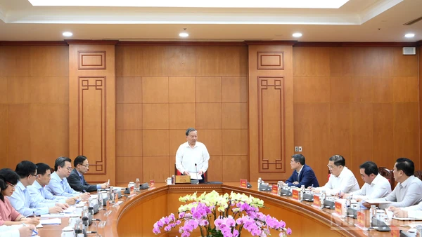 Tổng Bí thư Tô Lâm chủ trì cuộc làm việc. (Ảnh: ĐĂNG KHOA)