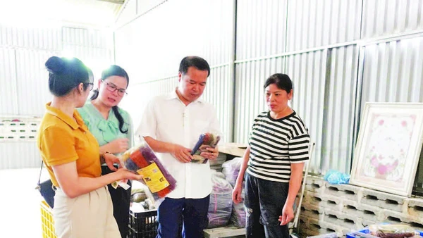 Cán bộ Liên minh Hợp tác xã tỉnh Cao Bằng gặp gỡ, tư vấn, định hướng phát triển cho các hợp tác xã tại địa phương