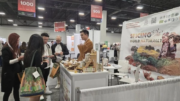 Vinasamex tại Hội chợ Supplyside Global 2025 - Hoa Kỳ. (Ảnh: PV)