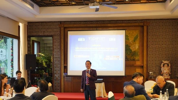 Hội thảo “Kết nối nhà đầu tư trong nước và quốc tế" trong khuôn khổ Techfest 2025.