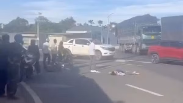 Hiện trường vụ tai nạn.