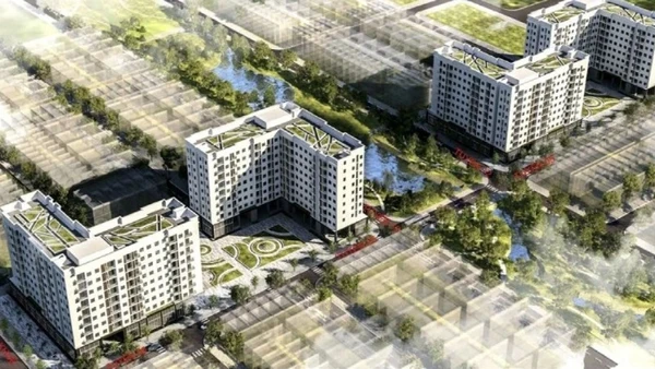 Dự án nhà ở xã hội ở phường Vũ Phúc (tỉnh Hưng Yên).