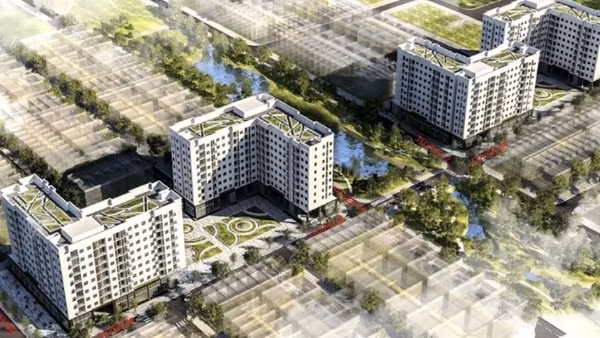 Dự án nhà ở xã hội ở phường Vũ Phúc (tỉnh Hưng Yên).