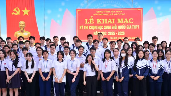 Kỳ thi chọn học sinh giỏi quốc gia năm học 2025-2026, Tây Ninh có 184 thí sinh dự thi.