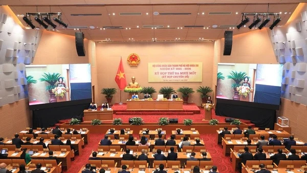 Quang cảnh kỳ họp.