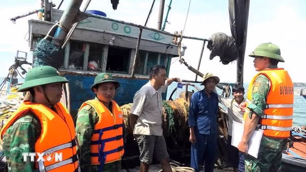 Bộ đội Biên phòng Quảng Trị tích cực tuyên truyền ngư dân thực hiện các quy định trong chống khai thác IUU