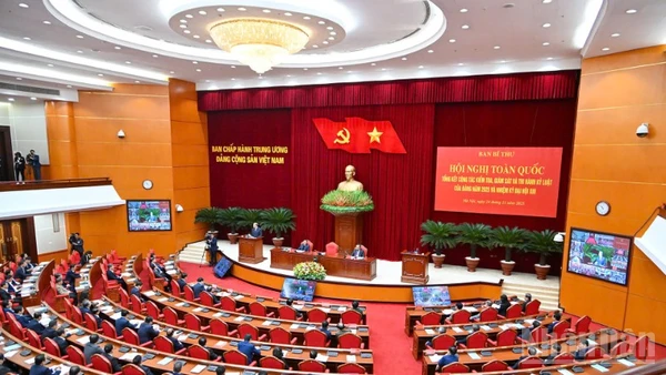 Quang cảnh hội nghị. (THỦY NGUYÊN)