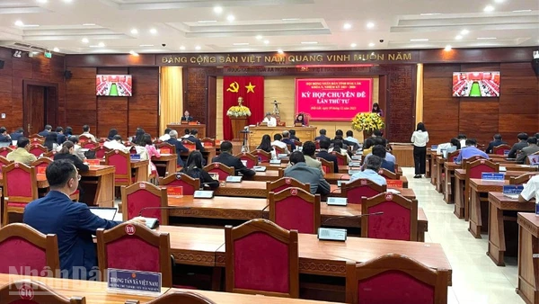 Quang cảnh kỳ họp.