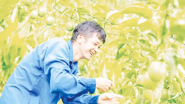 Người dân hào hứng với mô hình trồng cây chanh leo ở Dào San. Ảnh: Việt Linh
