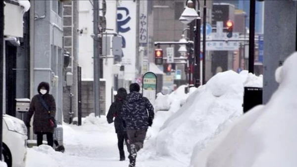 Tuyểt rơi dày ở Nhật bản. (Ảnh tư liệu: Kyodo/TTXVN)