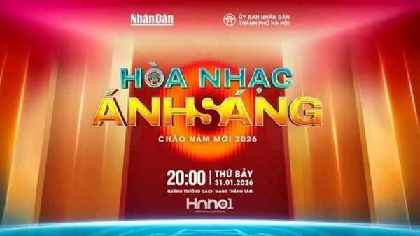 Hòa nhạc Ánh sáng: Khi nghệ thuật “hòa chung nhịp đập” của đất nước.