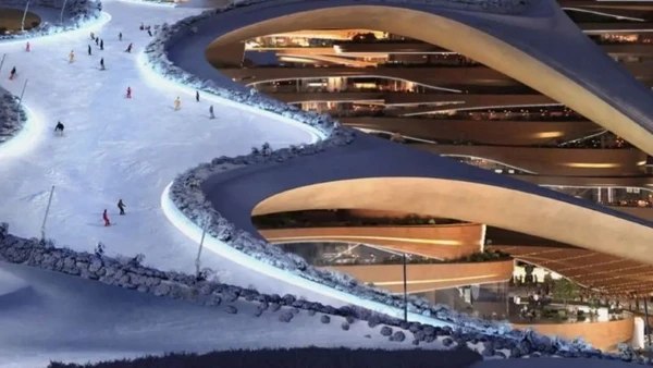 Khu nghỉ dưỡng trượt tuyết Trojena, thuộc siêu dự án NEOM của Saudi Arabia, nơi dự kiến diễn ra Đại hội Thể thao mùa Đông châu Á. (Ảnh: soulofsaudi.com)
