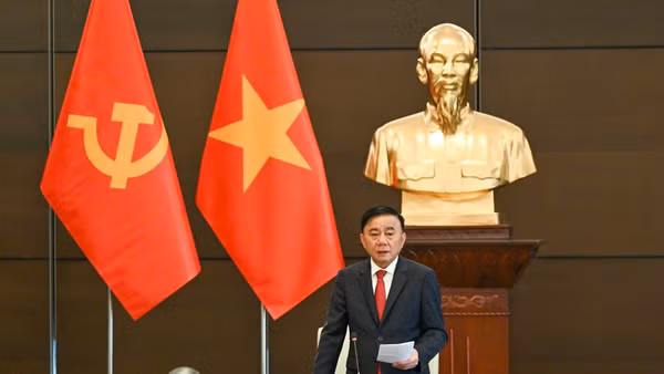 Đồng chí Trần Cẩm Tú, Ủy viên Bộ Chính trị, Thường trực Ban Bí thư. (Ảnh: DUY LINH)