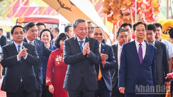 [Ảnh] Tổng Bí thư Tô Lâm dự Lễ khánh thành, khởi công 250 công trình, dự án mừng Quốc khánh