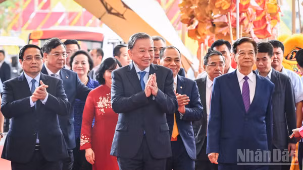 [Ảnh] Tổng Bí thư Tô Lâm dự Lễ khánh thành, khởi công 250 công trình, dự án mừng Quốc khánh