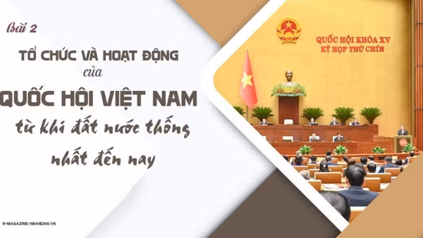 Tổ chức và hoạt động của Quốc hội Việt Nam từ khi đất nước thống nhất đến nay