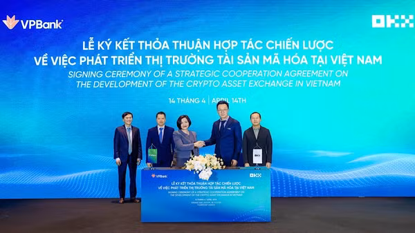 OKX và VPBank ký hợp tác chiến lược phát triển thị trường tài sản mã hóa tại Việt Nam.