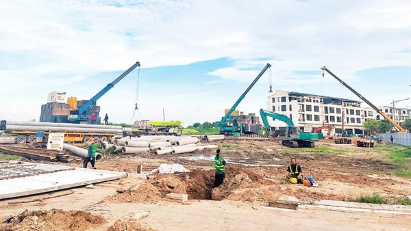 Xây nhà ở trung tầng dành cho người thu nhập thấp ở phường Tân Hưng, thành phố Hải Phòng.