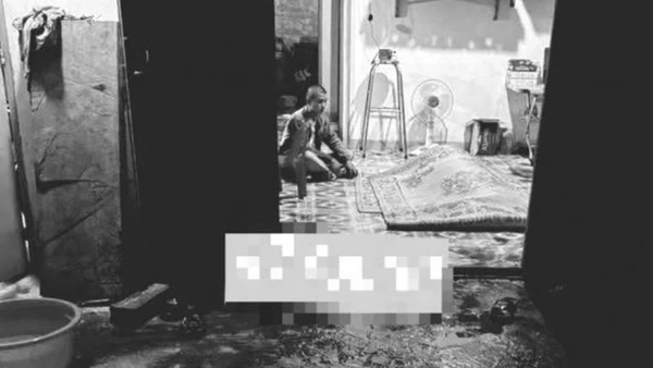 Hiện trường vụ án mạng. (Ảnh: CTV)