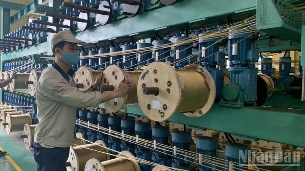 Số lao động trong tháng 1/2026 trong doanh nghiệp gia tăng. (Ảnh: HNV)