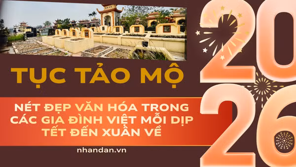 Người Việt quan niệm, việc tảo mộ là một trong những việc hiếu đạo của con cháu, thể hiện lòng kính trọng đối với đấng sinh thành và các bậc tổ tiên đã khuất. 
