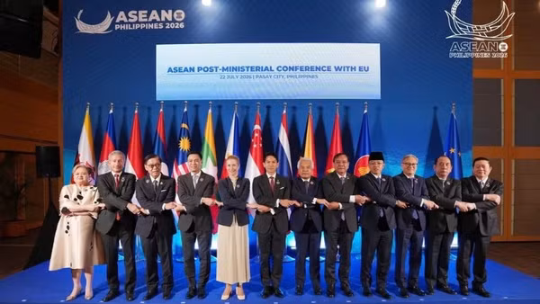 Đoàn Việt Nam tham dự Hội nghị Bộ trưởng Ngoại giao ASEAN-Liên minh châu Âu.