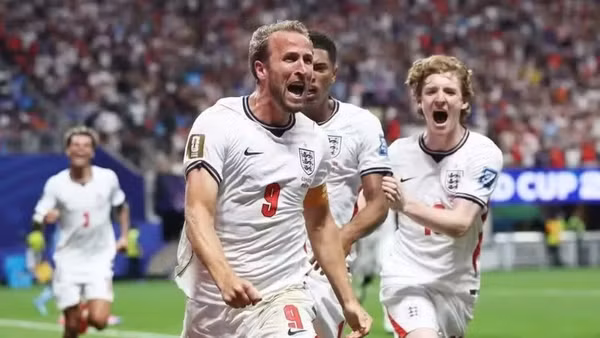 Harry Kane ghi cú đúp để đội tuyển Anh lội ngược dòng và thắng chung cuộc 2-1 trước Cộng hòa Dân chủ Congo trong trận đấu rạng sáng 2/7 (giờ Việt Nam). (Ảnh: FIFA)