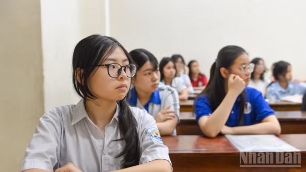 Thí sinh trong mùa thi năm 2026 (Ảnh: THẾ ĐẠI)