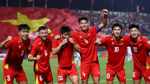 Đội tuyển U22 Việt Nam tràn trề quyết tâm trước mục tiêu giành Huy chương vàng SEA Games. Ảnh: VFF
